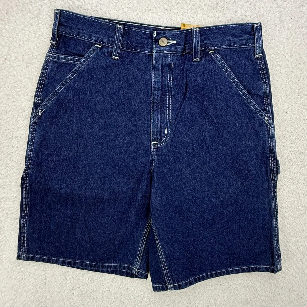 Carhartt Original Fit Denim Jean Work Shorts Mens 32 B28 DST Darkstone NWT